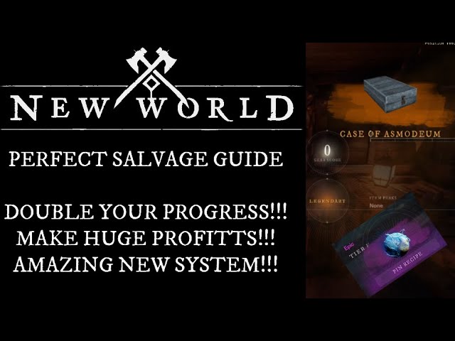 New World Perfect Salvage Guide! Faster Expertise!! Faster Trade Skill Leveling!!