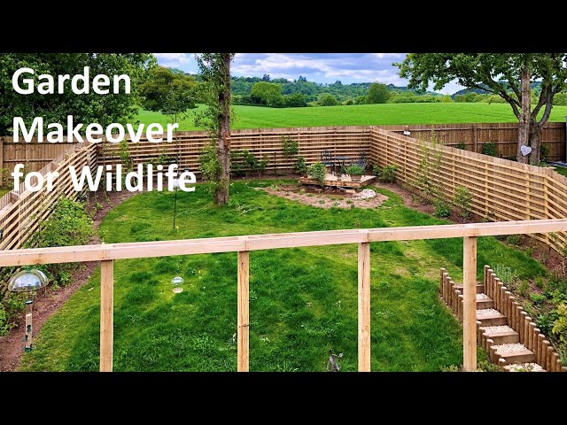 Garden Makeover for Wildlife - Before and After - 4K