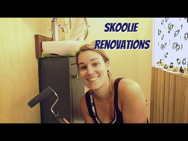 Surprise Skoolie Bus Renovation While He's Away | Greg's Reaction