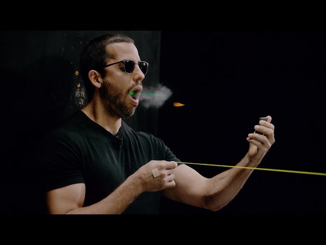 David Blaine catches a bullet in his mouth | David Blaine