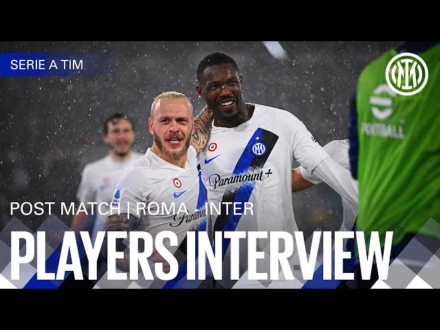 BASTONI AND THURAM | ROMA 2-4 INTER | PLAYERS INTERVIEW 🎙️⚫🔵