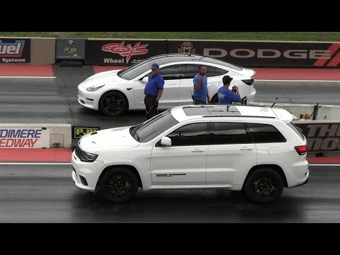 Tesla drag racing
