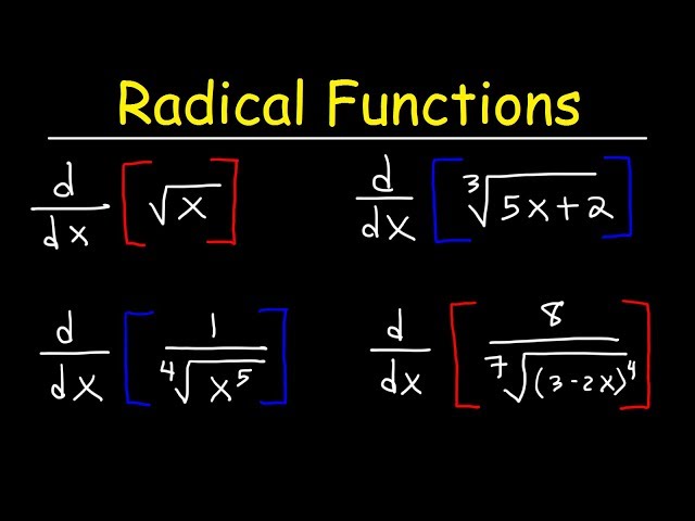 Derivatives of Radical Functions
