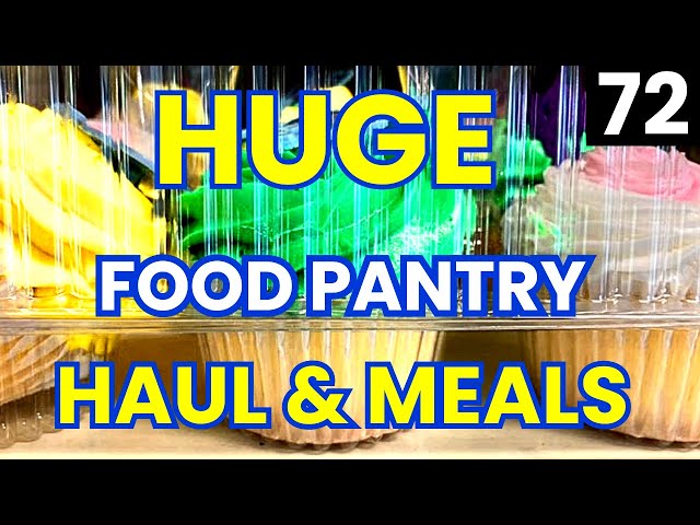 FRUGAL LIVING - Food Pantry Haul 2024! Frugal Living Food Haul & FOOD BANK! Low Income -  VLOG -FOOD