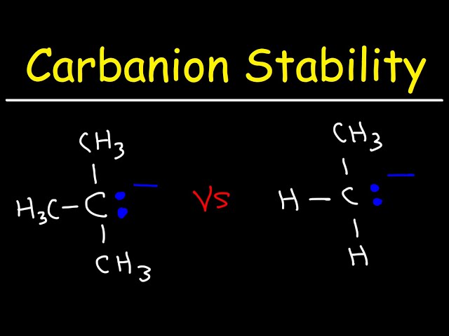 Carbanion Stability