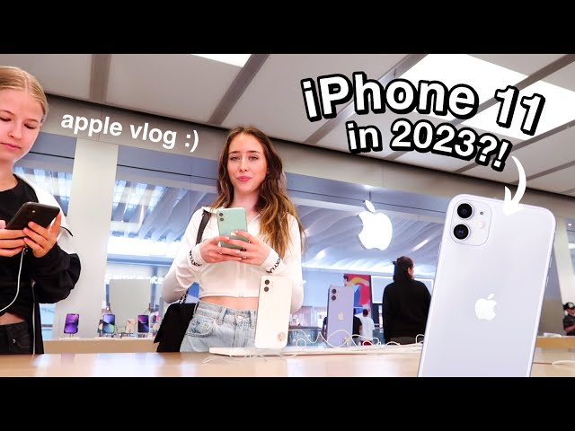 Getting the iPhone 11 in 2023? | Apple Store Vlog