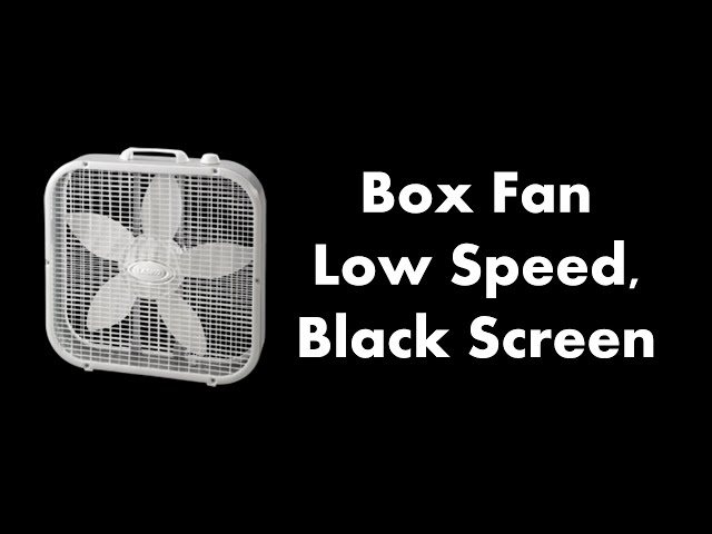 🔴 Box Fan - Low Speed, Black Screen 💨⬛ • Live 24/7 • No mid-roll ads