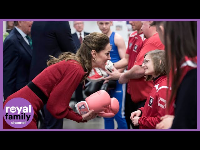 Duke and Duchess of Cambridge Gifted Their Own Boxing Gloves at Youth Club in Wales