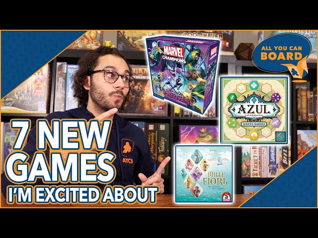 7 NEW GAMES I'm Excited About | Sept. 2021 | MC Sinister Six, Azul 4, Mille Fiori + MORE!