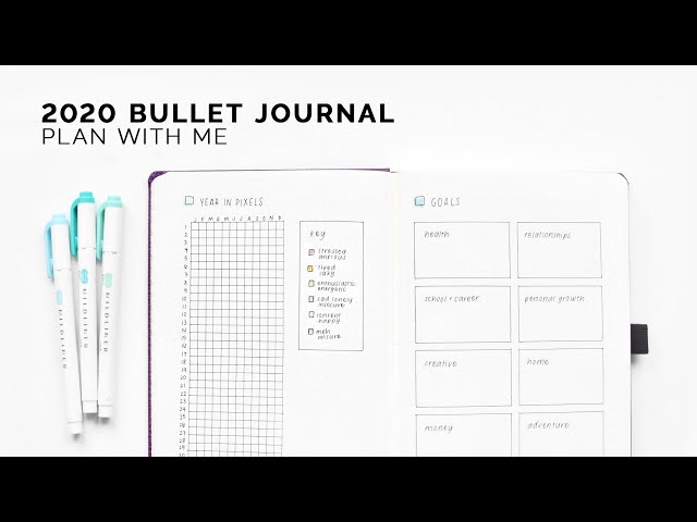 2020 bullet journal plan with me 💙