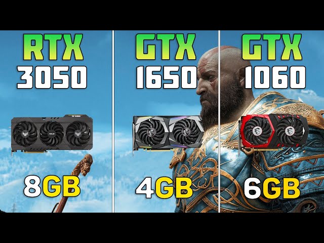 RTX 3050 vs GTX 1650 vs GTX 1060 - 10 Games Test