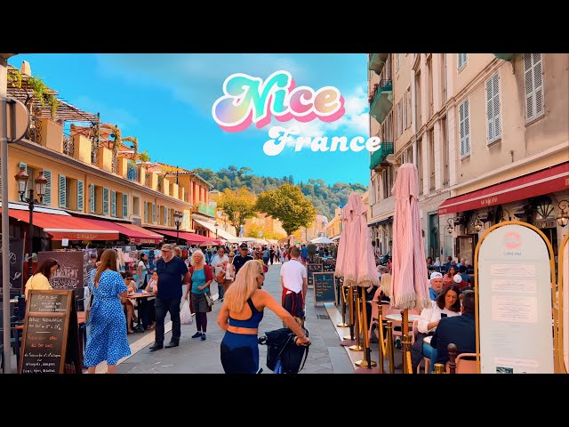 Nice, France 🇫🇷 Rainy Evening & Sunny Day - 4K-HDR 60fps Walking Tour