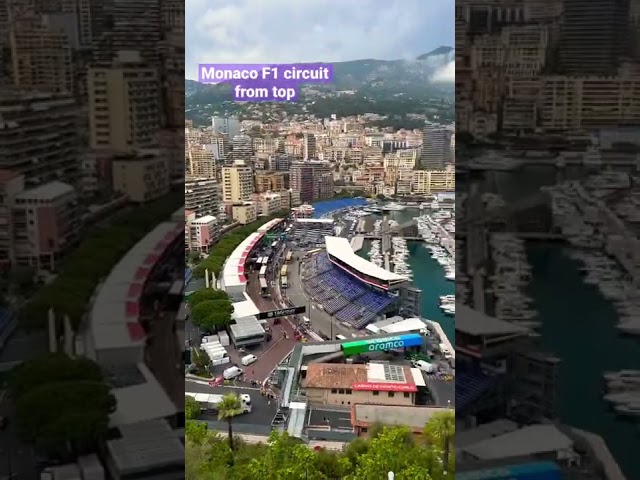 Monaco F1 circuit track from top.. Monte Carlo Grand Prix 2022