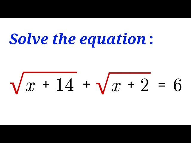 Equation Solving | Can You Solve? | Here comes the best method!