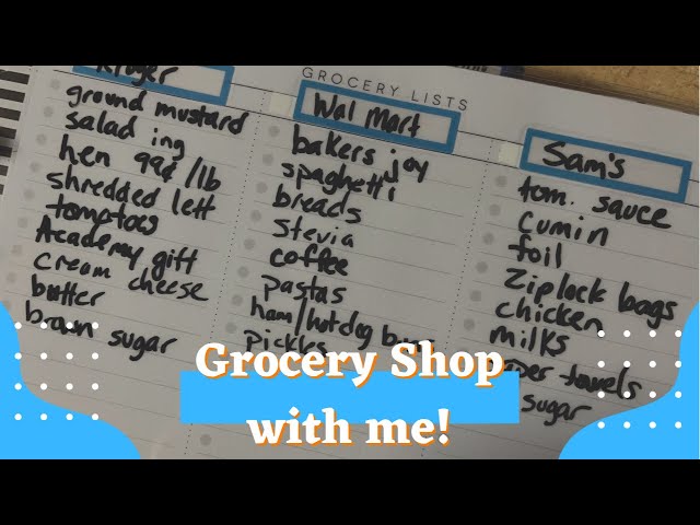 Grocery Shopping For Our Family of Four | Walmart, Sam’s, and Kroger