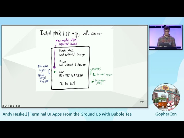 GopherCon 2023: Andy Haskell - Terminal UI Apps From the Ground Up with Bubble Tea