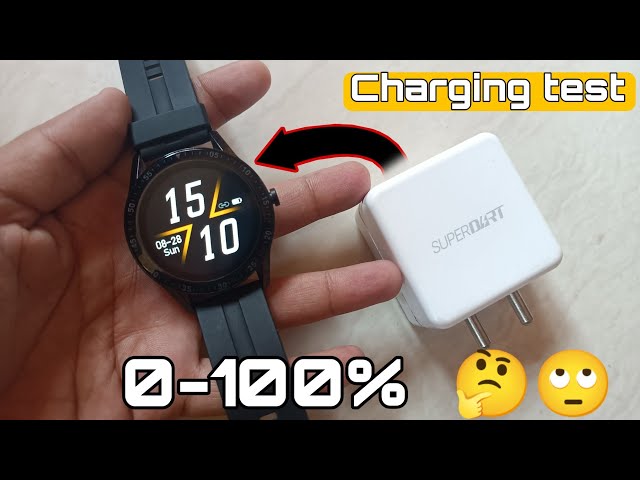 Fire-boltt talk smartwatch charging test, 0-100% | how much time it takes