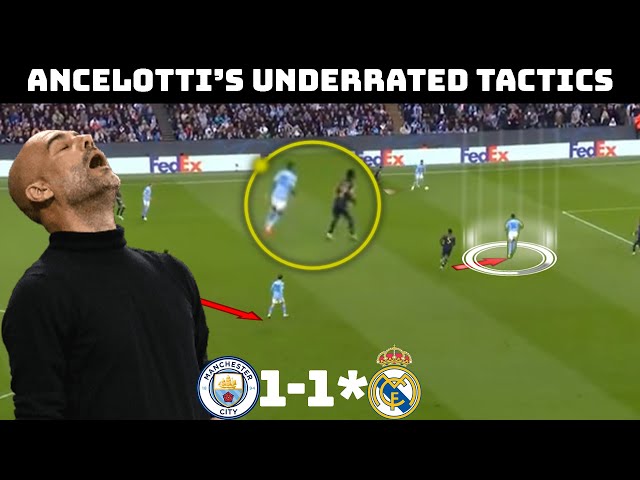 Tactical Analysis : Manchester City 1-1 Real Madrid | How Ancelotti Beat Pep |