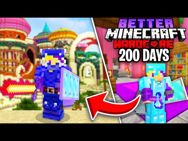 I Survived 200 Days in Hardcore BETTER Minecraft PLUS... Here's What Happened