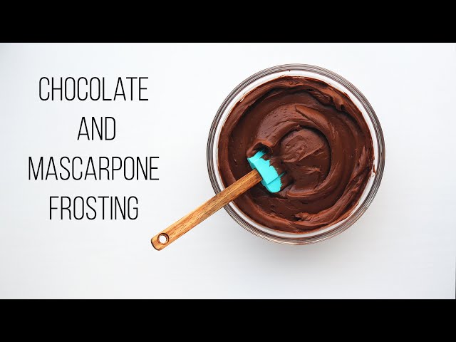 5 MINUTES Chocolate and  Mascarpone Frosting Cream