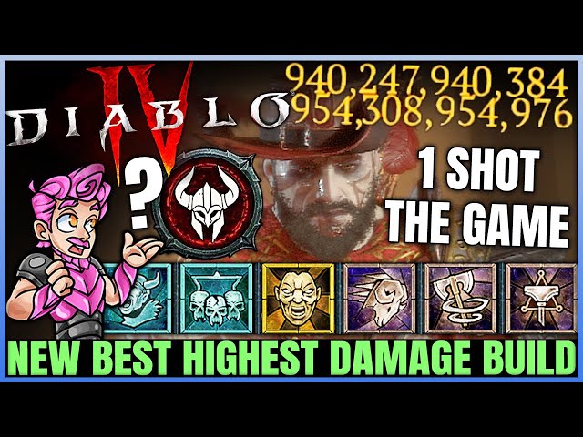 Diablo 4 - New Best TRILLION DAMAGE Barbarian Build - New OP Combo = 1 Shot EVERYTHING - Full Guide!