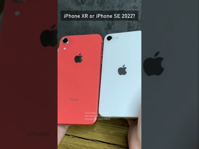 iPhone SE 2022 vs iPhone XR