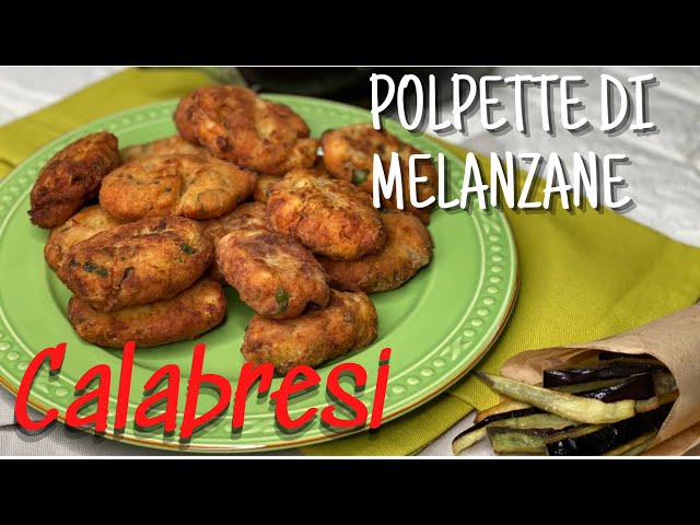 POLPETTE DI MELANZANE | RICETTA ANTICA CALABRESE , CON “ PESCIOLINI D’ORTO”-eggplant meatballs