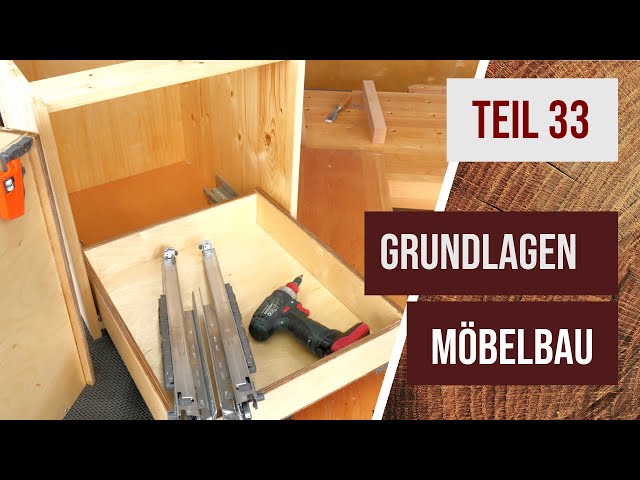 Grundlagen Möbelbau - Teil 33 - Schubladen mit Flachdübeln bauen