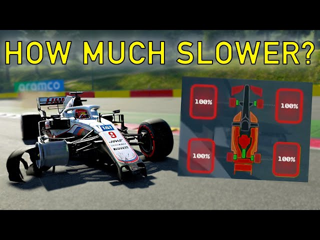 How Slow Is A 100% Damaged F1 2021 Car..?