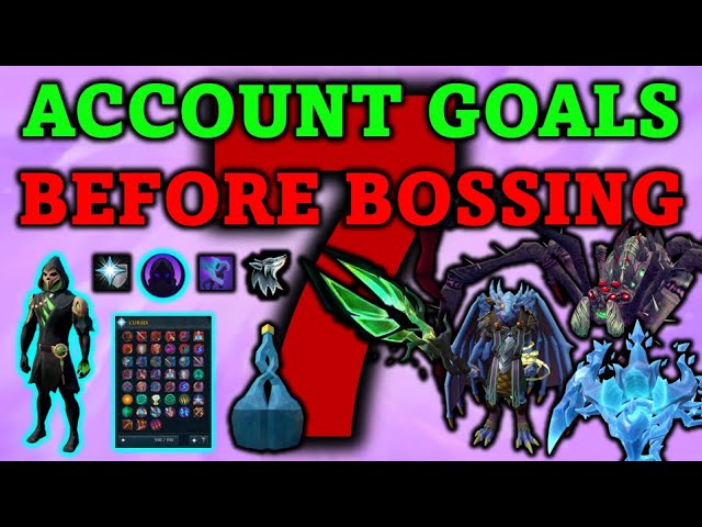 7 Account Goals to Complete Before Bossing in RuneScape 3