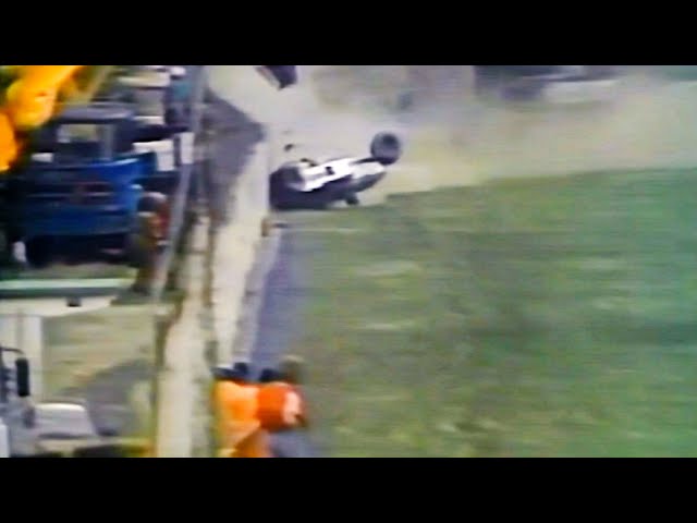 Nelson Piquet Big Crash 1987 F1 San Marino GP Qualifying