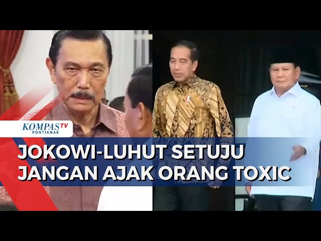 Pesan Luhut ke Prabowo Tak Bawa Orang Toxic ke Kabinet, Jokowi: Benar Dong