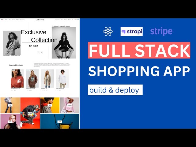 Complete E-Commerce App with React, Strapi, Stripe | Shopping App Tutorial for Beginners