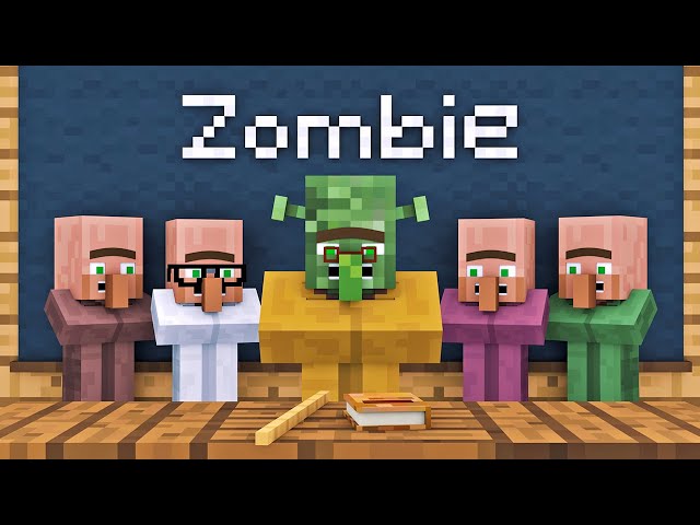 Zombie vs Villager Life 1 - Alien Being Minecraft Animation