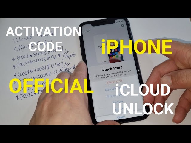 Official iCloud Lock Unlock with Activation Code for iPhone 5/6/7/8/X/11/12/13 Any iOS 1000% Success