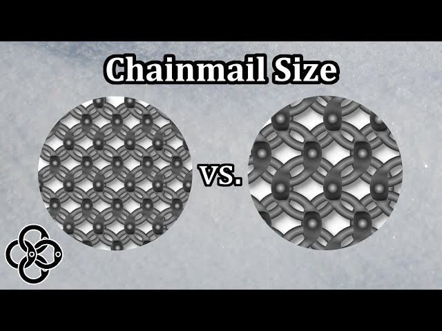 How to make the best chain-mail. Do small rings save weigth?