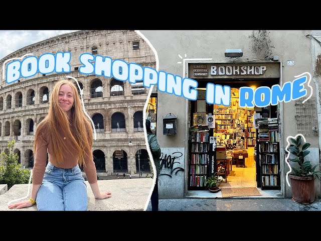 Come Book Shopping In Rome, Italy with me 🍝📚