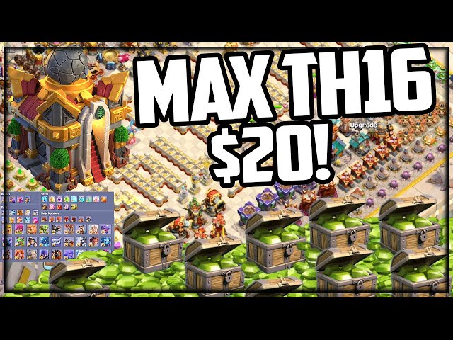 GEM TO MAX - Clash of Clans Town Hall 16 - FAST!