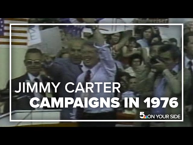 Jimmy Carter campaigns in St. Louis before general election (1976)