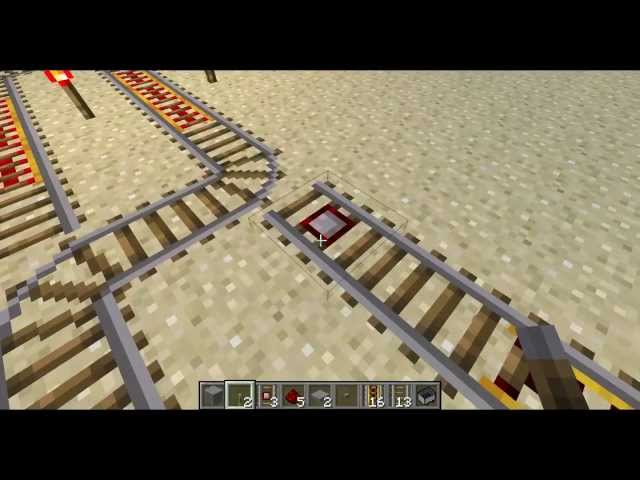 Minecraft - Making Rail Switches to Switch Tracks