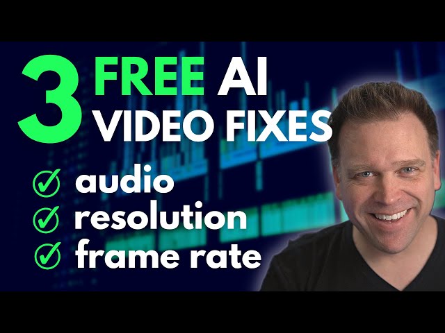 FREE AI tools - Upscale 1080p 30 to 4K 60 & Enhance Speech 🤯 (Adobe Podcast, Video2X, Flowframes)