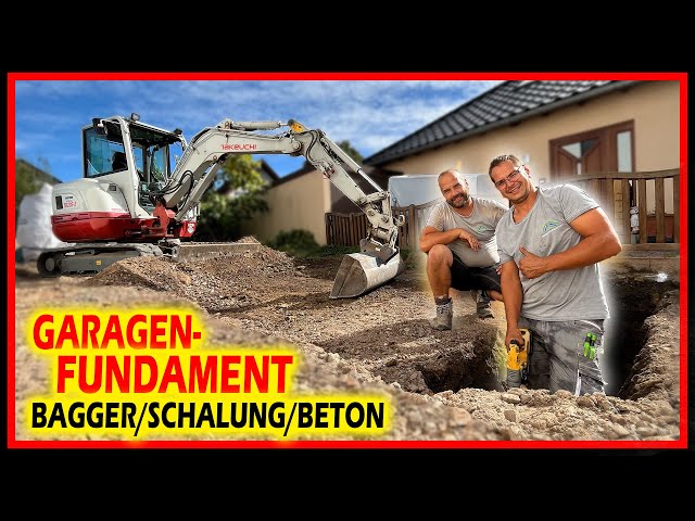 GARAGEN FUNDAMENT - Bagger Schalung & Beton! | Home Build Solution