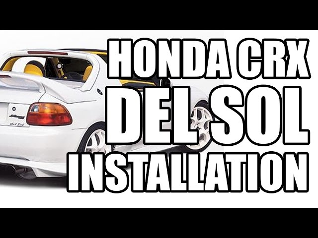 Honda CRX Del Sol - Audio Install