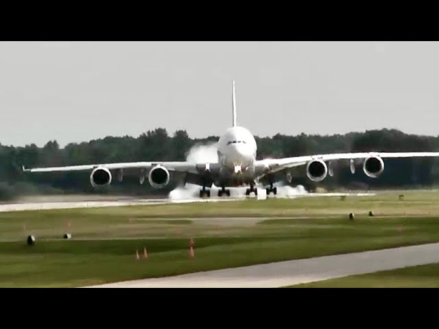 A380 Pilot Forgets To Flare