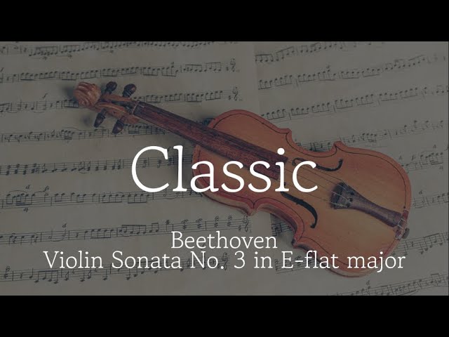 [Playlist] Beethoven - Violin Sonata No. 3 in E-flat major | Classic playlist