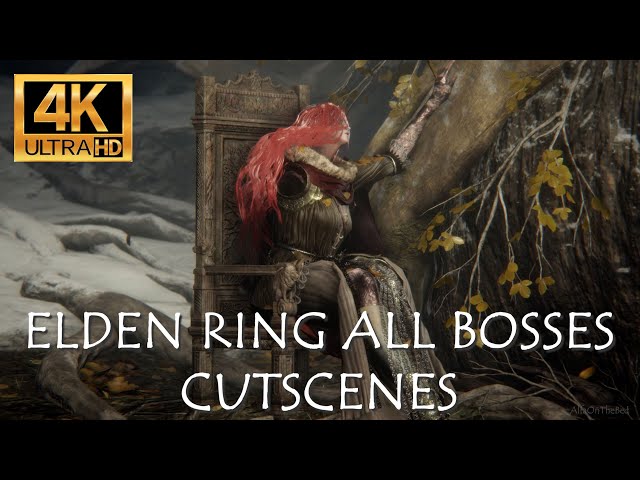 Elden Ring - All Bosses Cutscenes [4K]