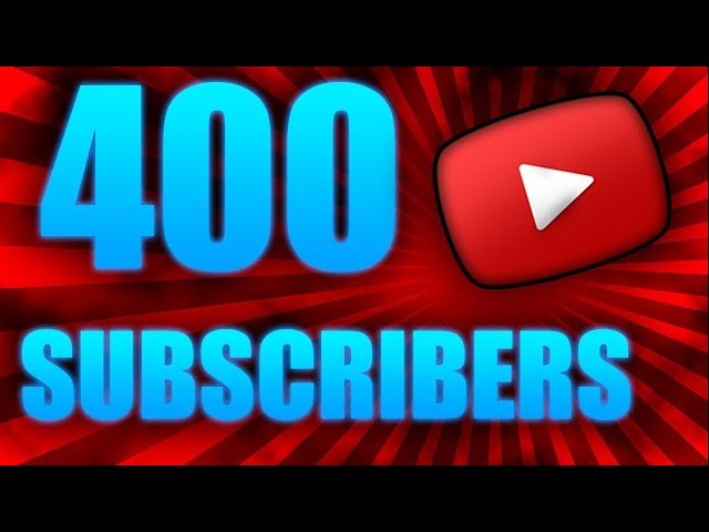 400 Subscriber Shout Out