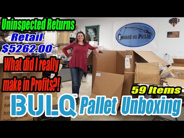 Bulq.com Pallet Unboxing  Retail $5262 - Uninspected Returns, What did I really Make in Profits!?