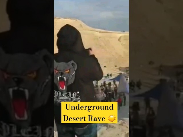 Underground Desert Party ☀️🌪 nothing like it! #psytrance #rave #psychedelictrance #psytrancelife