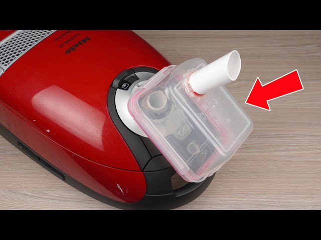 Insert Plastic Container into Vacuum Cleaner and you'll be amazed ! Invention